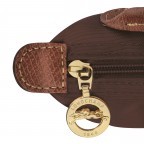 Kosmetiktasche Le Pliage Pochette Ebony, Farbe: braun, Marke: Longchamp, EAN: 3597922436880, Abmessungen in cm: 17x10x5.5, Bild 5 von 5