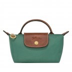 Kosmetiktasche Le Pliage Pochette Sage, Farbe: grün/oliv, Marke: Longchamp, EAN: 3597922436903, Abmessungen in cm: 17x10x5.5, Bild 1 von 5