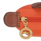 Kosmetiktasche Le Pliage Pochette Orange, Farbe: orange, Marke: Longchamp, EAN: 3597922436934, Abmessungen in cm: 17x10x5.5, Bild 5 von 5
