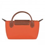 Kosmetiktasche Le Pliage Pochette Orange, Farbe: orange, Marke: Longchamp, EAN: 3597922436934, Abmessungen in cm: 17x10x5.5, Bild 3 von 5