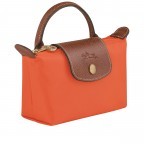 Kosmetiktasche Le Pliage Pochette Orange, Farbe: orange, Marke: Longchamp, EAN: 3597922436934, Abmessungen in cm: 17x10x5.5, Bild 2 von 5