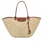 Korbtasche Le Panier Pliage Brown, Farbe: braun, Marke: Longchamp, EAN: 3597922494286, Abmessungen in cm: 51.5x34.5x25, Bild 1 von 3