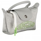 Kosmetiktasche Le Pliage Université Pochette Grey, Farbe: grau, Marke: Longchamp, EAN: 3597922477883, Abmessungen in cm: 17x11x5.5, Bild 2 von 5