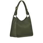 Beuteltasche Le Foulonné 021-10155 Khaki, Farbe: taupe/khaki, Marke: Longchamp, EAN: 3597922445707, Abmessungen in cm: 30x26x13, Bild 2 von 5