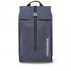 Einkaufsroller Citycruiser Set aus Rack und Rolltop-Tasche Herringbone Dark Blue, Farbe: blau/petrol, Marke: Reisenthel, EAN: 4012013737756, Abmessungen in cm: 47.5x105.5x39, Bild 4 von 4