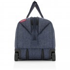 Rollenreisetasche Allrounder Trolley Herringbone Dark Blue, Farbe: blau/petrol, Marke: Reisenthel, EAN: 4012013737633, Abmessungen in cm: 49x41x30, Bild 4 von 6