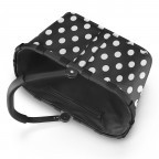 Einkaufskorb Carrybag Dots White, Farbe: schwarz, Marke: Reisenthel, EAN: 4012013735578, Abmessungen in cm: 48x29x28, Bild 3 von 5