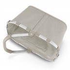 Einkaufskorb Carrybag Herringbone Sand, Farbe: beige, Marke: Reisenthel, EAN: 4012013736346, Abmessungen in cm: 48x29x28, Bild 3 von 5