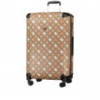 Koffer Eliette 8-Wheel Spinner Upright 4G-Logo Peony Größe 77 cm Latte Multi, Farbe: cognac, Marke: Guess, EAN: 0190231820260, Abmessungen in cm: 46x77x33, Bild 2 von 9