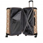 Koffer Eliette 8-Wheel Spinner Upright 4G-Logo Peony Größe 77 cm Latte Multi, Farbe: cognac, Marke: Guess, EAN: 0190231820260, Abmessungen in cm: 46x77x33, Bild 8 von 9