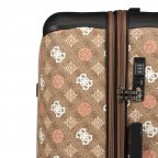 Koffer Eliette 8-Wheel Spinner Upright 4G-Logo Peony Größe 77 cm Latte Multi, Farbe: cognac, Marke: Guess, EAN: 0190231820260, Abmessungen in cm: 46x77x33, Bild 9 von 9