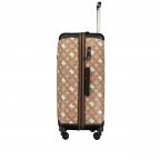 Koffer Eliette 8-Wheel Spinner Upright 4G-Logo Peony Größe 77 cm Latte Multi, Farbe: cognac, Marke: Guess, EAN: 0190231820260, Abmessungen in cm: 46x77x33, Bild 5 von 9