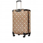Koffer Eliette 8-Wheel Spinner Upright 4G-Logo Peony Größe 77 cm Latte Multi, Farbe: cognac, Marke: Guess, EAN: 0190231820260, Abmessungen in cm: 46x77x33, Bild 7 von 9