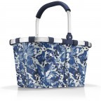 Einkaufskorb Carrybag mit Verpackungstasche Flora Blue, Farbe: blau/petrol, Marke: Reisenthel, EAN: 4012013735738, Abmessungen in cm: 48x29x28, Bild 1 von 5