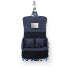 Kulturbeutel Toiletbag XL Flora Blue, Farbe: blau/petrol, Marke: Reisenthel, EAN: 4012013737497, Abmessungen in cm: 28x25x10, Bild 3 von 3