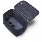 Kosmetikkoffer Cosmetic Case Rhombus Midnight Gold, Farbe: blau/petrol, Marke: Reisenthel, EAN: 4012013737527, Abmessungen in cm: 28x17x18, Bild 3 von 3