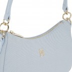 Umhängetasche Poppy Canvas Shoulder Bag Breezy Blue, Farbe: blau/petrol, Marke: Tommy Hilfiger, EAN: 8720646510726, Abmessungen in cm: 25.5x17x8.5, Bild 4 von 4