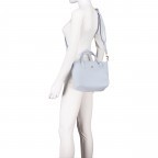 Handtasche Poppy Canvas Small Tote Breezy Blue, Farbe: blau/petrol, Marke: Tommy Hilfiger, EAN: 8720636409061, Abmessungen in cm: 22x21x15, Bild 6 von 7