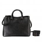 Handtasche Alyce Business Shopper mit zwei Schulterriemen Black, Farbe: schwarz, Marke: BOSS, EAN: 4063541879890, Abmessungen in cm: 37x28x19.5, Bild 1 von 7