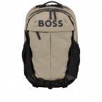Rucksack Stormy Backpack Light Pastel Green, Farbe: taupe/khaki, Marke: Boss, EAN: 4063541651298, Abmessungen in cm: 30.6x50x18, Bild 1 von 8
