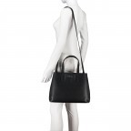Handtasche Chris Satchel Black, Farbe: schwarz, Marke: HUGO, EAN: 4063541101786, Abmessungen in cm: 34x25.5x13, Bild 6 von 8