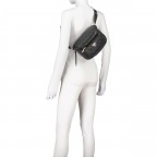 Umhängetasche Power Play Slingbag 4g-logo Coal, Farbe: anthrazit, Marke: Guess, EAN: 0190231814412, Abmessungen in cm: 22x16x11.5, Bild 6 von 7