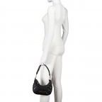 Beuteltasche Ocarina Relove Recycle Nero, Farbe: schwarz, Marke: Valentino Bags, EAN: 8054942228161, Abmessungen in cm: 22x17.5x7, Bild 4 von 8