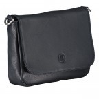 Umhängetasche Nappa Dark Blue, Farbe: blau/petrol, Marke: Hausfelder Manufaktur, EAN: 4065646018969, Abmessungen in cm: 22x15.5x4.5, Bild 2 von 8