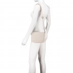 Umhängetasche Nappa Light Beige, Farbe: beige, Marke: Hausfelder Manufaktur, EAN: 4065646018686, Abmessungen in cm: 22x15.5x4.5, Bild 6 von 8