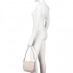 Umhängetasche Nappa Light Beige, Farbe: beige, Marke: Hausfelder Manufaktur, EAN: 4065646018686, Abmessungen in cm: 22x15.5x4.5, Bild 4 von 8