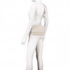 Umhängetasche Nappa Light Beige, Farbe: beige, Marke: Hausfelder Manufaktur, EAN: 4065646018686, Abmessungen in cm: 22x15.5x4.5, Bild 7 von 8