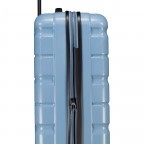 Koffer FLA13 erweiterbar Größe M Blue Stone, Farbe: blau/petrol, Marke: Flanigan, EAN: 4066727001443, Abmessungen in cm: 44.5x66x28, Bild 8 von 9