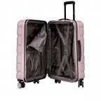 Koffer FLA13 erweiterbar Größe M Shiny Rose, Farbe: rosa/pink, Marke: Flanigan, EAN: 4066727001504, Abmessungen in cm: 44.5x66x28, Bild 7 von 9