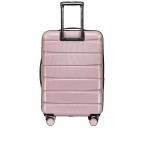 Koffer FLA13 erweiterbar Größe M Shiny Rose, Farbe: rosa/pink, Marke: Flanigan, EAN: 4066727001504, Abmessungen in cm: 44.5x66x28, Bild 5 von 9
