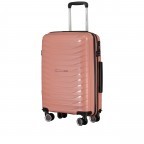 Koffer Größe S Rosegold, Farbe: rosa/pink, Marke: Flanigan, EAN: 4066727003447, Abmessungen in cm: 40x58x22, Bild 2 von 9