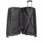 Koffer erweiterbar Größe M Black, Farbe: schwarz, Marke: Flanigan, EAN: 4066727003393, Abmessungen in cm: 45x69x25, Bild 9 von 10