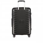 Koffer erweiterbar Größe M Black, Farbe: schwarz, Marke: Flanigan, EAN: 4066727003393, Abmessungen in cm: 45x69x25, Bild 3 von 10