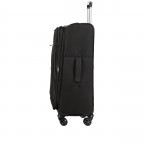 Koffer FLT24 erweiterbar Größe 69 cm Black, Farbe: schwarz, Marke: Flanigan, EAN: 4066727001566, Abmessungen in cm: 44x69x28, Bild 4 von 8