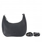 Beuteltasche Nappa Dark Blue, Farbe: blau/petrol, Marke: Hausfelder Manufaktur, EAN: 4065646018723, Abmessungen in cm: 27x24x7, Bild 1 von 8