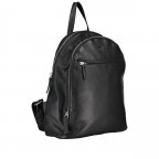 Rucksack Nappa Black, Farbe: schwarz, Marke: Hausfelder Manufaktur, EAN: 4065646018747, Abmessungen in cm: 26.5x35x10, Bild 2 von 6