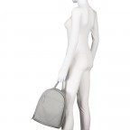 Rucksack Nappa Grey, Farbe: grau, Marke: Hausfelder Manufaktur, EAN: 4065646018754, Abmessungen in cm: 26.5x35x10, Bild 4 von 6