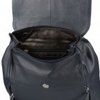Rucksack Nappa Dark Blue, Farbe: blau/petrol, Marke: Hausfelder Manufaktur, EAN: 4065646018778, Abmessungen in cm: 24x33.5x8, Bild 7 von 7