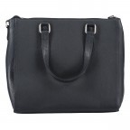 Handtasche Dark Blue, Farbe: blau/petrol, Marke: Hausfelder Manufaktur, EAN: 4065646018792, Abmessungen in cm: 26.5x24.5x13.5, Bild 3 von 7