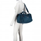Reisetasche Columbus 087450 Petrol, Farbe: blau/petrol, Marke: Flanigan, EAN: 4048171009626, Abmessungen in cm: 40x24x26, Bild 6 von 8
