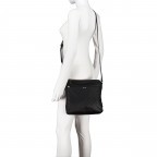 Umhängetasche Nylon Cornflower Jasmina MVZ Black, Farbe: schwarz, Marke: Joop!, EAN: 4048835204091, Abmessungen in cm: 26.5x24.5x7.5, Bild 5 von 7