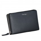 Geldbörse Luise 453 mit RFID-Schutz Navy, Farbe: blau/petrol, Marke: Flanigan, EAN: 4066727004895, Abmessungen in cm: 18.5x10.5x2.5, Bild 2 von 4