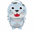 Rucksack Kleiner Freund für Kinder Robbe, Farbe: blau/petrol, Marke: Affenzahn, EAN: 4057081194353, Abmessungen in cm: 17x25x11, Bild 1 von 7