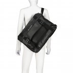 Kuriertasche Mineo Messenger 22 Black, Farbe: schwarz, Marke: Vaude, EAN: 4062218380943, Abmessungen in cm: 45x34x11, Bild 5 von 8