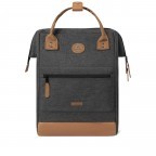 Rucksack Adventurer Medium Londres mit zwei auswechselbaren Vortaschen Dunkelgrau, Farbe: grau, Marke: Cabaia, EAN: 3701328303978, Abmessungen in cm: 27x41x16, Bild 3 von 10