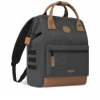 Rucksack Adventurer Medium Londres mit zwei auswechselbaren Vortaschen Dunkelgrau, Farbe: grau, Marke: Cabaia, EAN: 3701328303978, Abmessungen in cm: 27x41x16, Bild 4 von 10